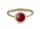 Unazë Daniel Wellington Audrey DW0040125, Red Agate dhe kristale, ngjyrë ari
