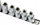 Set çelësa goditës TORX të brendshëm GEKO, 9 copë, çelik CrV, 1/2"