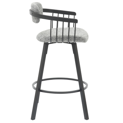 Stol rrotullues Lang 51,5x48,5x89,5Hcm (HM9990.02), zezë/ gri