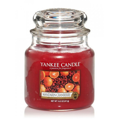 Qiri aromatik Yankee Candle Classic Medium Mandarin and Cranberry, 411 g