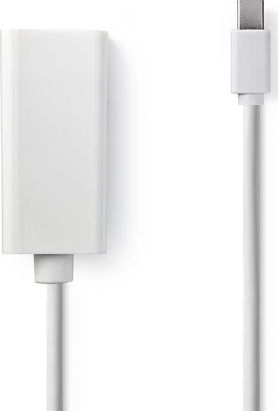 Kabllo Nedis Mini DisplayPort në HDMI, DisplayPort 1.2, 0.20m, e bardhë