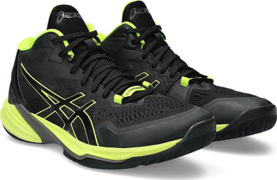 Atlete volejbolli Asics Sky Elite FF MT 2 M 1051A065-004, për në palestër, për burra, të zeza me neon