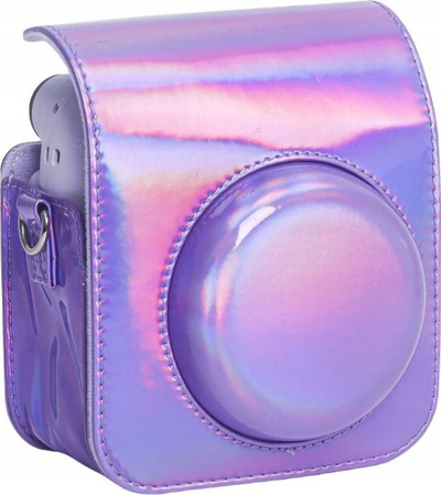 Këllëf aparati LoveInstant për Fujifilm Instax Mini 12, lëkurë eco, me rrip, lejla me shkëlqim