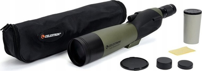 Teleskop vëzhgimi Celestron Ultima 80, 20–60x80, trup i drejtë, jeshil me të zi