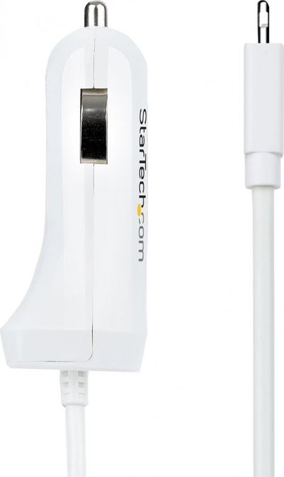 Karikues makine StarTech.com, Lightning 1m, 12W, 2 porta USB, i bardhë