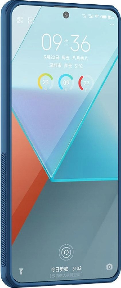 Futrollë telefoni NILLKIN Super Frosted Shield Pro, që s’të rrëshket nga dora, mbron nga goditjet, blu