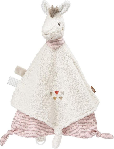 Lodër gjumi Baby Fehn Peru Llama, pelush për bebe, e bardhë