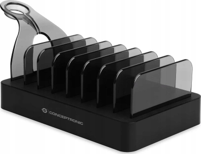 Stacion karikimi Conceptronic OZUL, 8 porta, 75W USB PD, i zi