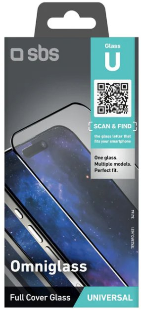 Qelq mbrojtës universal SBS Display Glass, për smartphone, transparent