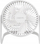 Ventilator tavoline LogiLink USB, 6", i bardhë