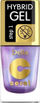 Lак за нокти Delia Hybrid Gel 106, хибриден ефект, 11ml, светло виолетова со сјај