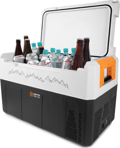 Frigorifer dhe ngrohës portativ Peme Ice-on Picnic, 45L, i zi
