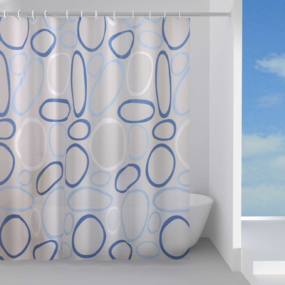 Perde dushi Gedy Pebbles SH CRT, 180 x 200 cm, shumëngjyrëshe