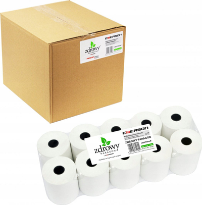 Rola termike Emerson Zdrowy Paragon, 57mm x 30m, set 120 copë, të bardha