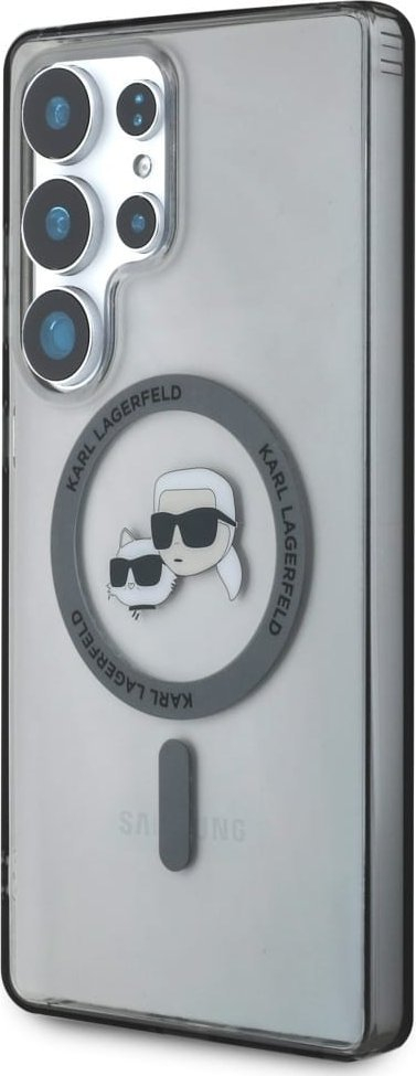 Mbulesë telefoni Karl Lagerfeld MagSafe për Samsung Galaxy S25 Ultra, polikarbonat dhe TPU, transparente