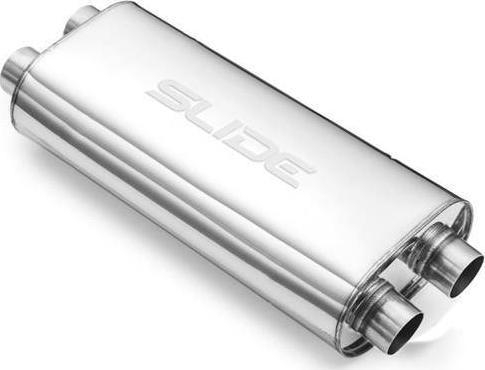Auspuff sportiv SLIDE Center Muffler 57mm 304SS, gjatësi 550mm, inox