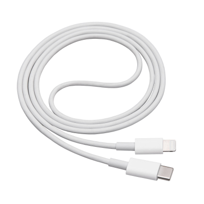 Kabllo USB Akyga AK-USB-35, USB C në Lightning, 1 m, e bardhë