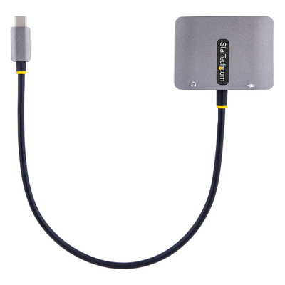Видео адаптер StarTech USB-C во HDMI VGA, 4K 60Hz, сив