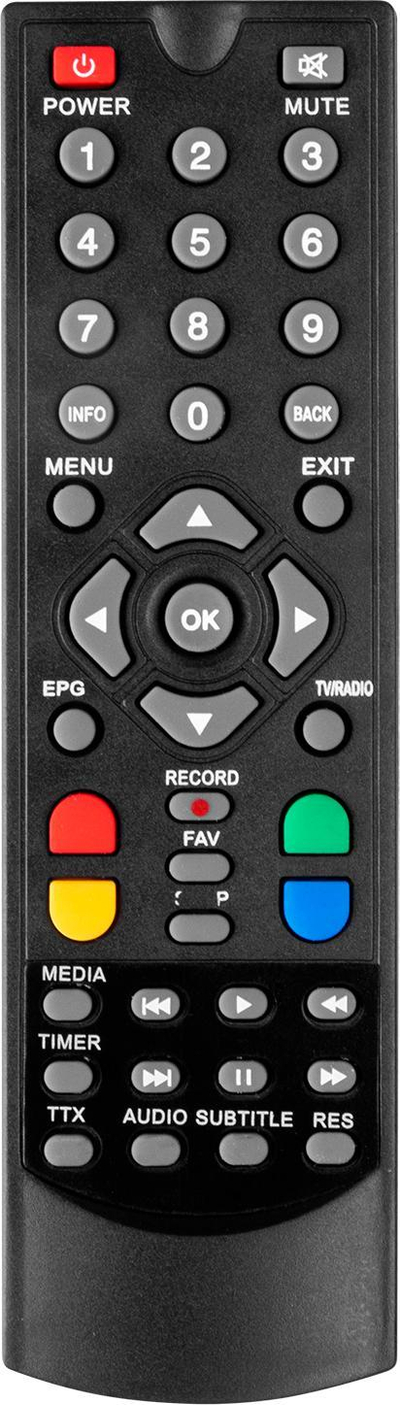 Telekomandë Cabletech URZ0083Q URZ0194, për DVB T tuner, e zezë