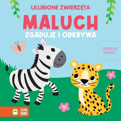 Libër për kalamaj Zielona Sowa Maluch Ulubione Zwierzęta, karton, 145x145 mm, shumëngjyrësh