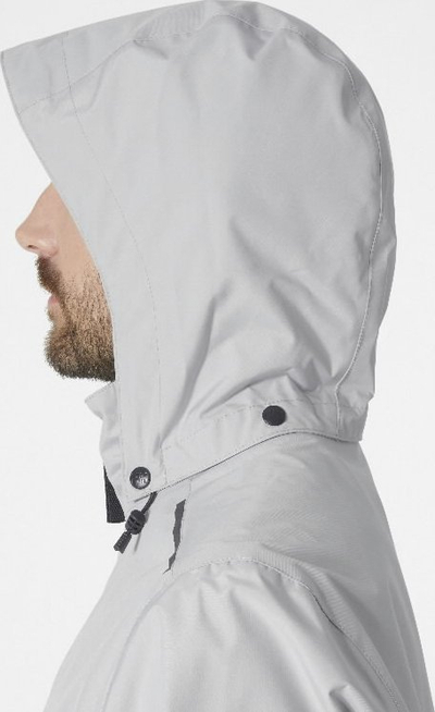 Xhaketë Helly Hansen Manchester 2.0, të papërshkueshme nga uji, me kapuç, madhësia 2XL, gri e çelët