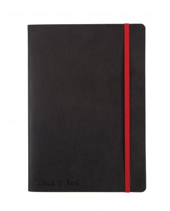 Fletore shkrimi Oxford Black n’ Red 400051204, A5, 144 faqe, e zezë