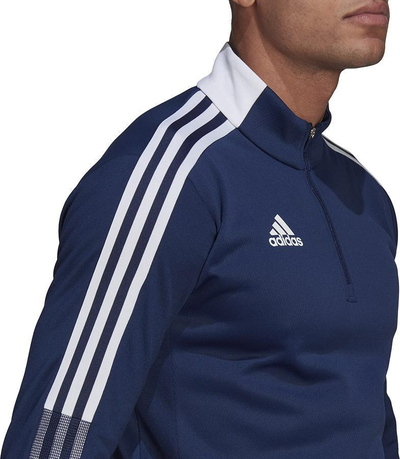 Bluzë sport Adidas Tiro 21 Warm Top M GH4463, AEROREADY, blu e errët