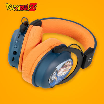 Kufje gaming Dragon Ball Z wireless, pa tela, me LED, të zeza