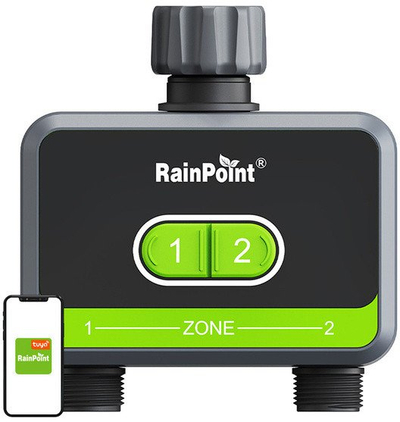 Sistem ujitjeje RainPoint, kontrollues 2 zona, me aplikacion