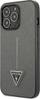 Kapak telefoni Guess Saffiano Triangle Logo për iPhone 14 Pro 6.1", hardcase, argjend