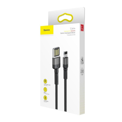 Kabllo USB Baseus CALKLF-H91, USB-A në Lightning, 2 m, e zezë
