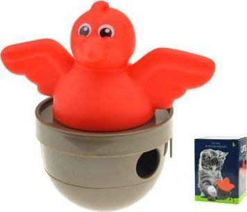Играчка за мачки Emako Bird, форма птица, црвена