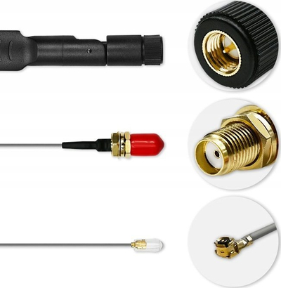 Antena e jashtme Qoltec DUAL 4G LTE, 5 dBi, omnidireksionale, IP67
