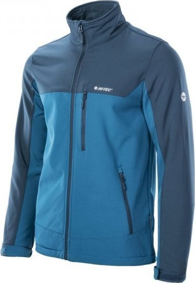 Xhaketë softshell Hi-Tec Torel M për burra, me zinxhir, blu