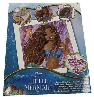 Set kreativ Canenco The Little Mermaid, mozaik me rhinestones, për fëmijë 3+
