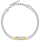 Byzylyk për femra Trussardi T-Logo TJAXC27, 19 cm, e argjendtë/e artë