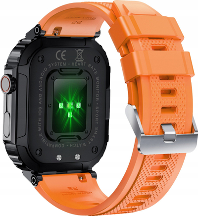 Smartwatch Denver SWC-191O, monitorim fitnesi, IP67, portokalli