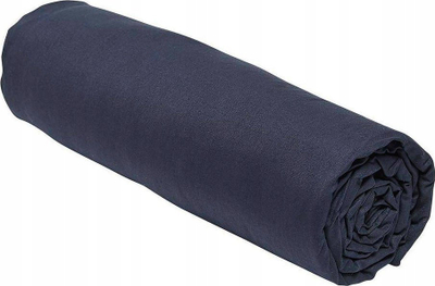 Çarçaf me lastik Today Organic Navy, 140x200 cm, pambuk organik, blu navy