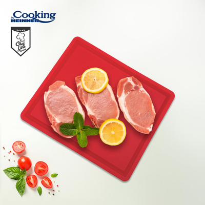 Dërrasë prerëse Heinner HACCP GN1/2, 26.5x32.5x2 cm, e kuqe