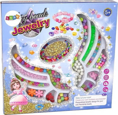 Byzylyk Jokomisiada COLORFUL pretty BEADS Z559, rruaza druri dhe plastike, shumëngjyrësh