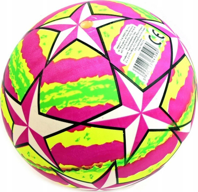 Top lodër prej gome Rubber Ball Stars, 20cm, për fëmijë, shumëngjyrëshe