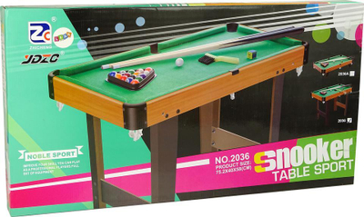 Tavolinë bilardo Leantoys, 58cm, me gjithë setin e aksesorëve, jeshile