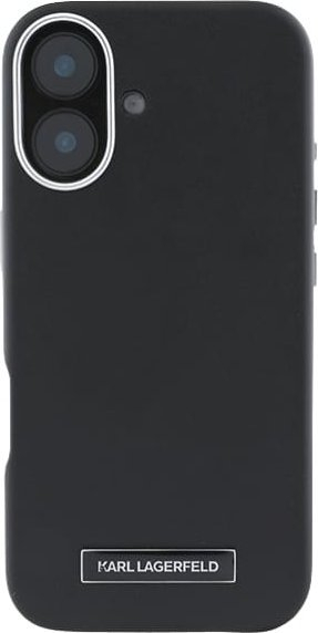 Mbulesë telefoni Karl Lagerfeld FW Metal Plate me MagSafe për iPhone 16 Pro Max 6.9\", e zezë