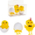 Set dekorativ BREWIS chicks in shells, 3 copë, 4.5 cm, të verdha