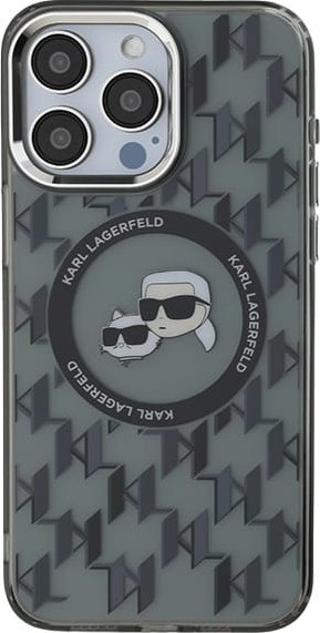 Mbulesë telefoni Karl Lagerfeld KLHMP15MHMCKMHK për iPhone 15 Plus 6.7", me MagSafe, ngjyrë e zezë