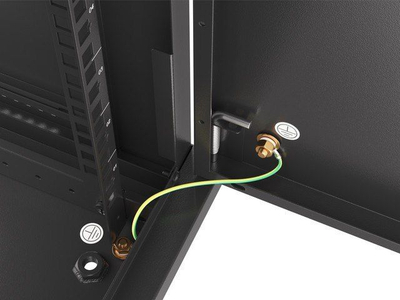 Kabinet muror Lanberg WF01-6606-00B 19" 6U, 60 kg, 600x600x379 mm, i zi