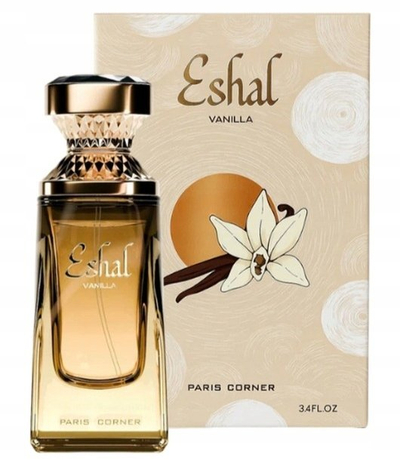 Parfum Paris Corner Reham Vanilla Mood EDP, 100ml, aromë vanilje, shishe krem me ar