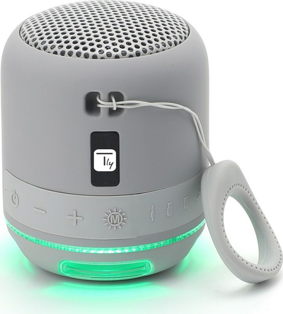 Altoparlant Bluetooth Techly Portable, bateri 4 orë, portë USB, gri