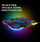 Stendë ftohëse për laptop Addison Rampage AD-RC13 Bellatrix, 15–17", 5 ventilatorë, RGB, e zezë