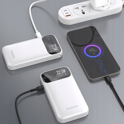 Power bank Dudao K31, 10000mAh, 22.5W PD, e bardhë